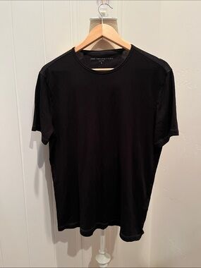 John Varvatos Men's Black Short Sleeve Crew Tee
